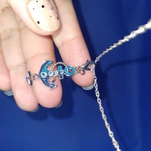 Swarovski Anchor Charm Necklace
